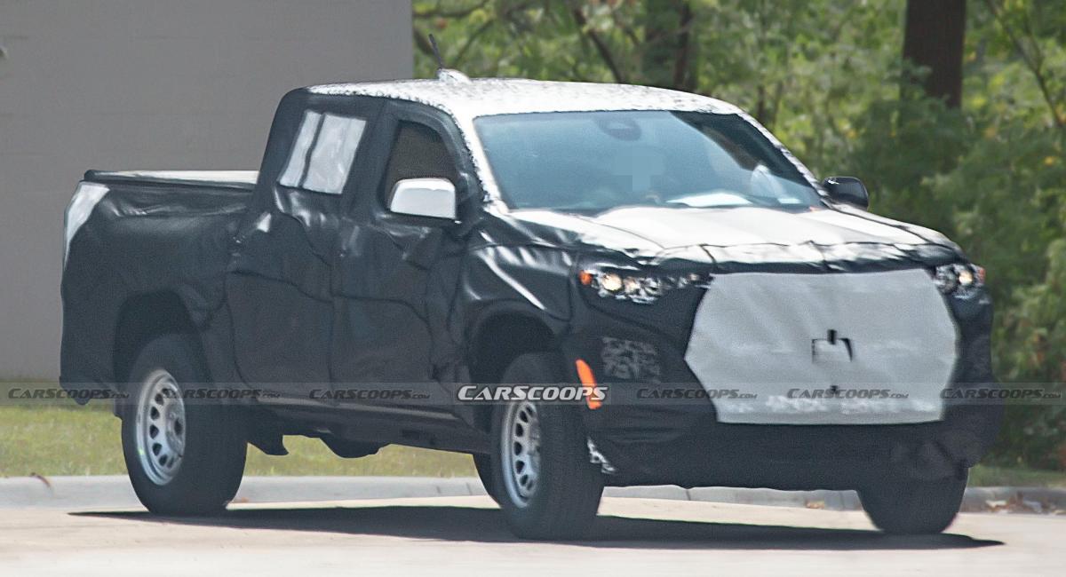 Пикап Chevrolet Colorado нового поколения показали на первых шпионских фото 