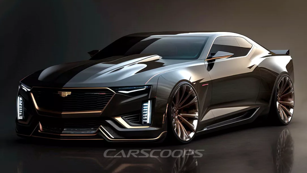 Купе Cadillac CT-V 2025 года в духе Camaro представлено на первых рендерах 