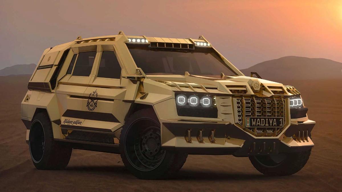 На аукционе продается необычный внедорожник Dartz Gold SUV