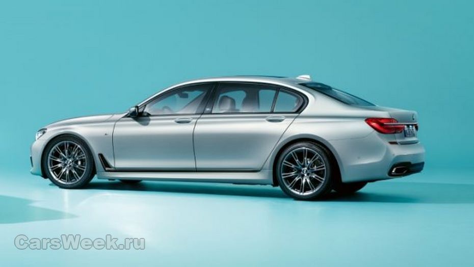 В сети появились изображения лимитированной версии BMW 7-Series, подготовленной к юбилею