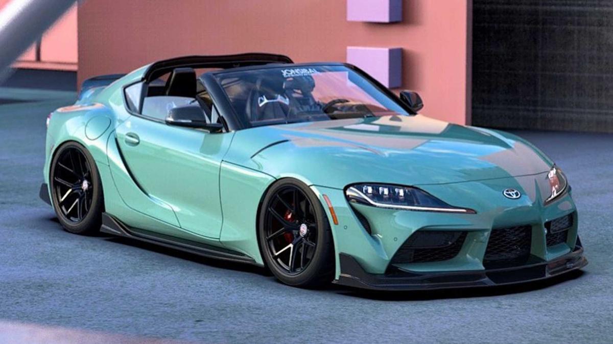 Toyota gr Supra 2020 желтая