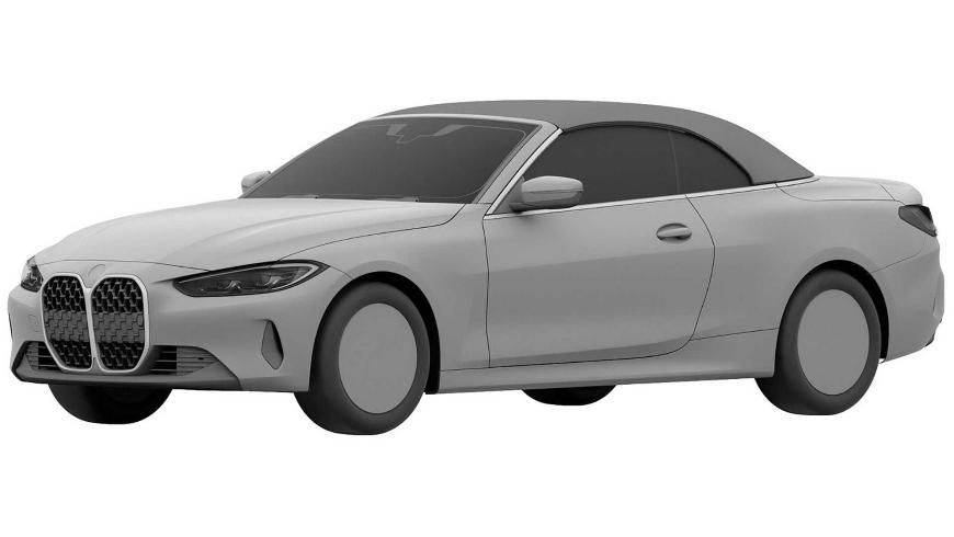 Кабриолет BMW 4 серии 2022 рассекретили на патентных изображениях 