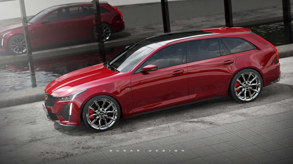 В интернете показан рендер универсала Cadillac CT5 Sport Wagon