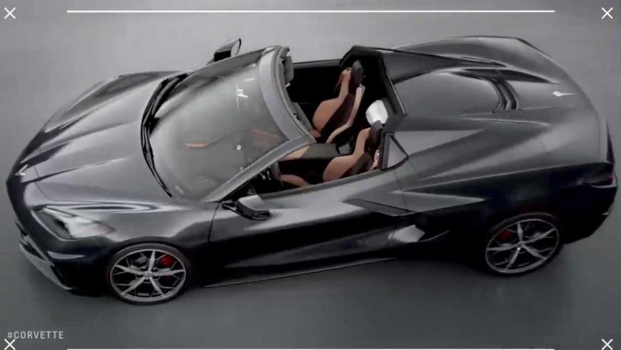 На тестах замечен прототип нового Corvette C8 в кузове кабриолет 