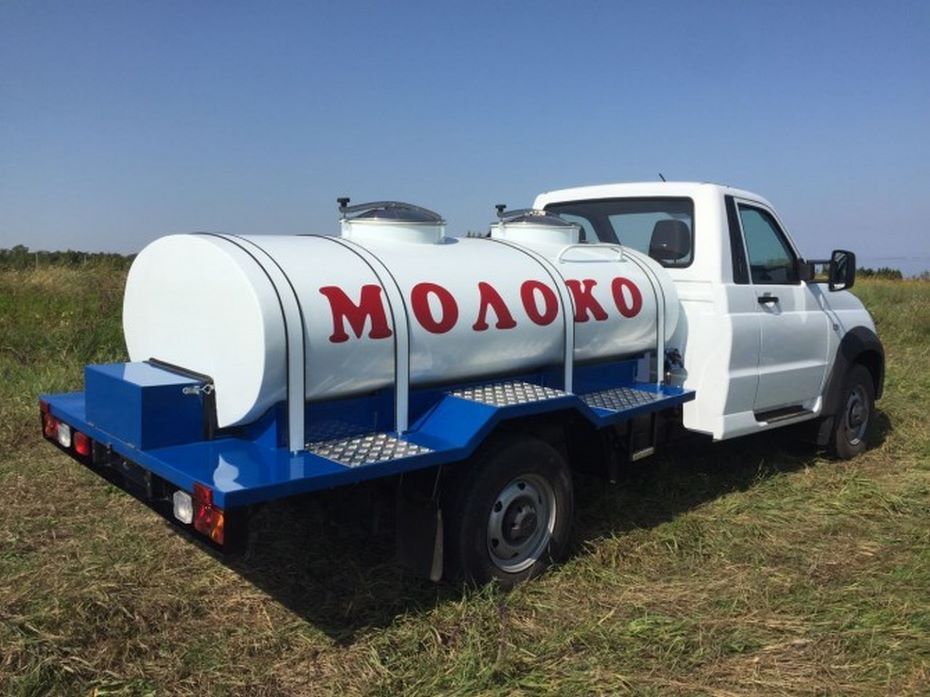 Новая модификация УАЗ «Профи» с цистерной для молока или бензина доступна для заказа