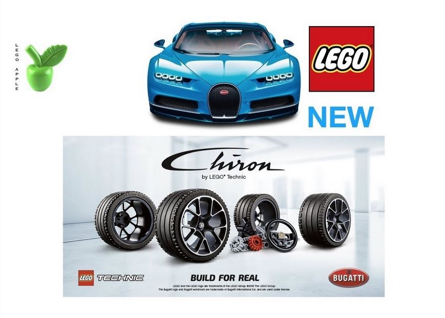 Lego построит собственный Bugatti Chiron из конструктора