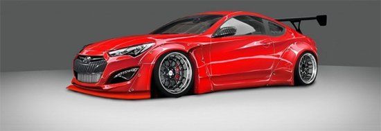 Купе Hyundai Genesis мощностью 1000 л/с от Blood Type Racing