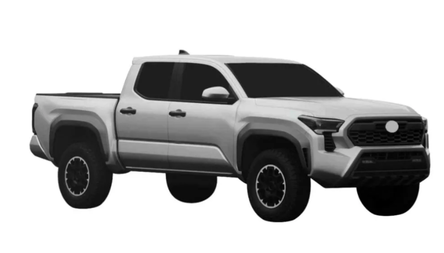 Пикап Toyota Tacoma 2024 года представлен на патентных изображениях 