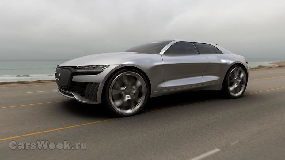 В сети появилось новое изображение концепта электрического кроссовера Audi Q4
