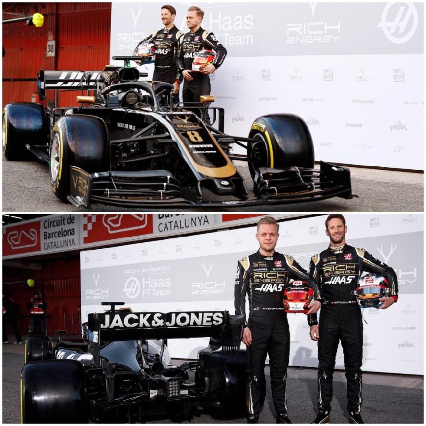 Команды Формулы-1 "Хаас" и "Альфа Ромео" показали новые машины для сезона-2019