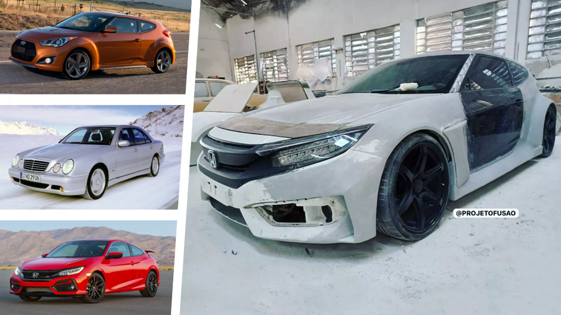 Взгляните на этот уникальный автомобиль, сочетающий в себе Mercedes ...