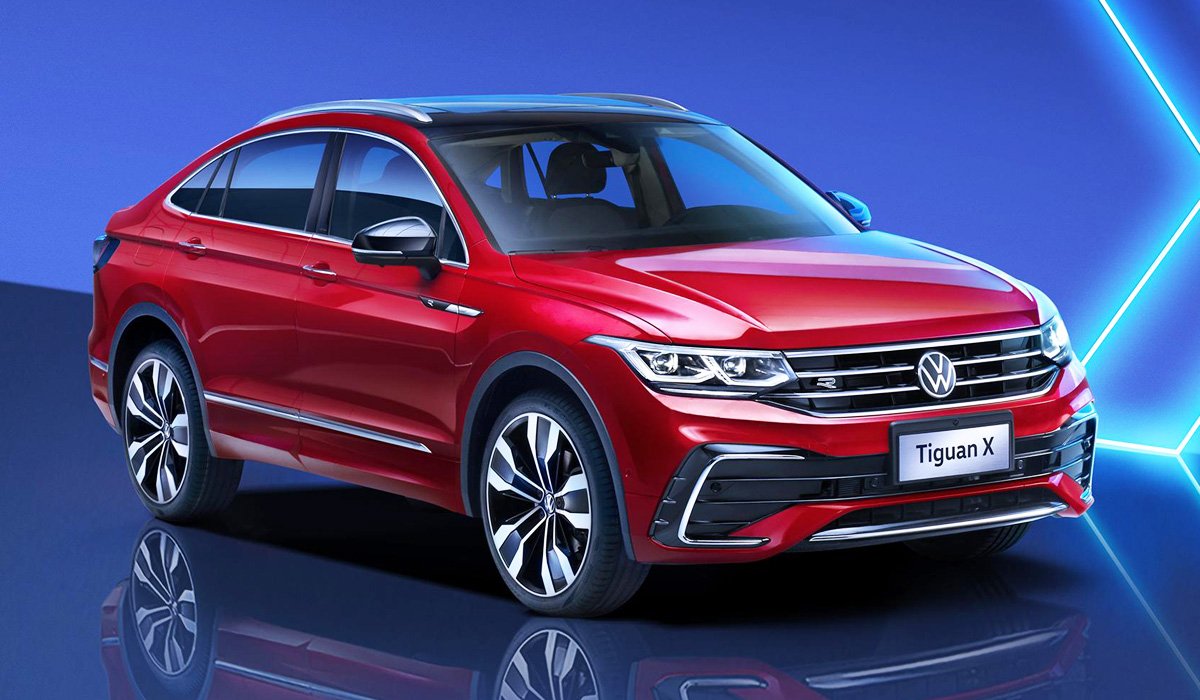 В сети появились снимки купеобразного Volkswagen Tiguan X