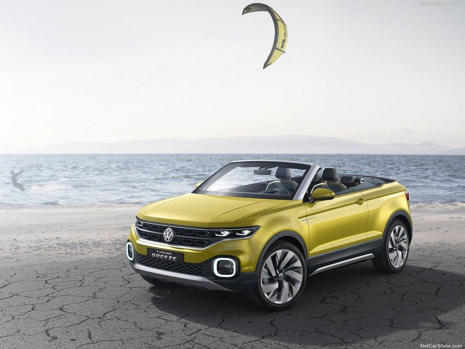 Volkswagen анонсировал кабриолет на базе кроссовера T-Roc