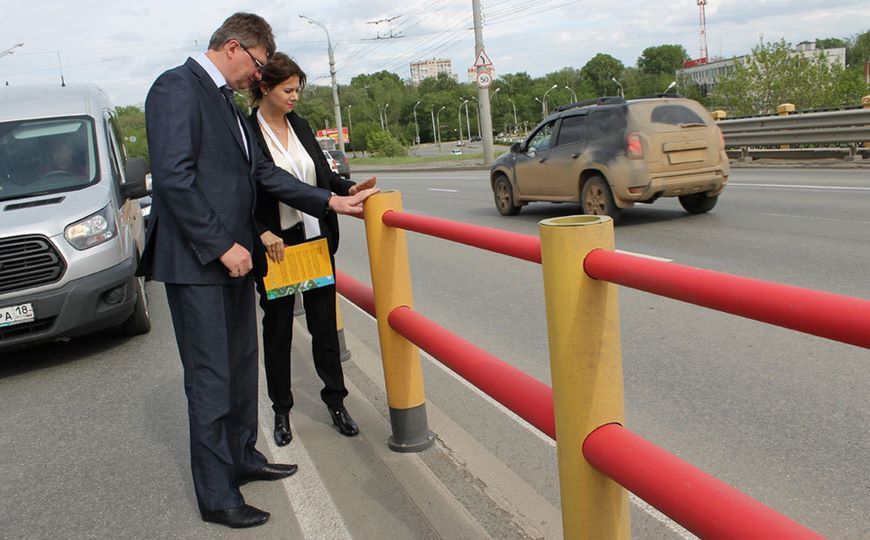 В ГИБДД предлагают пластиковые ограждения на дорогах