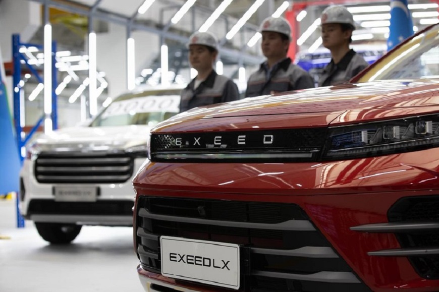 В Узбекистане открылся новый автозавод по производству автомобилей Exeed из Китая