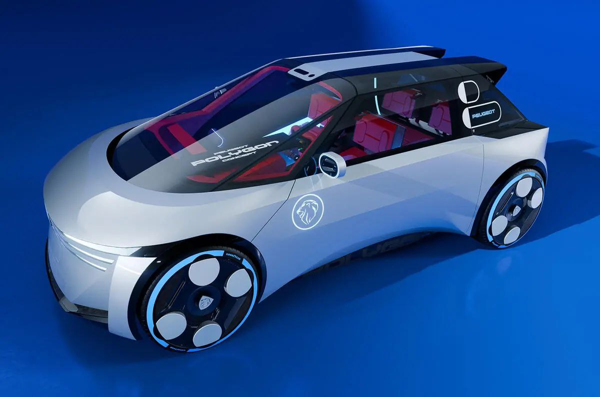 Peugeot Polygon: концепт-кар, который выглядит, будто прилетел из 2050 года