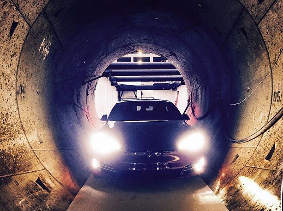 Илон Маск достроил первый тестовый участок тоннеля под Лос-Анджелессом