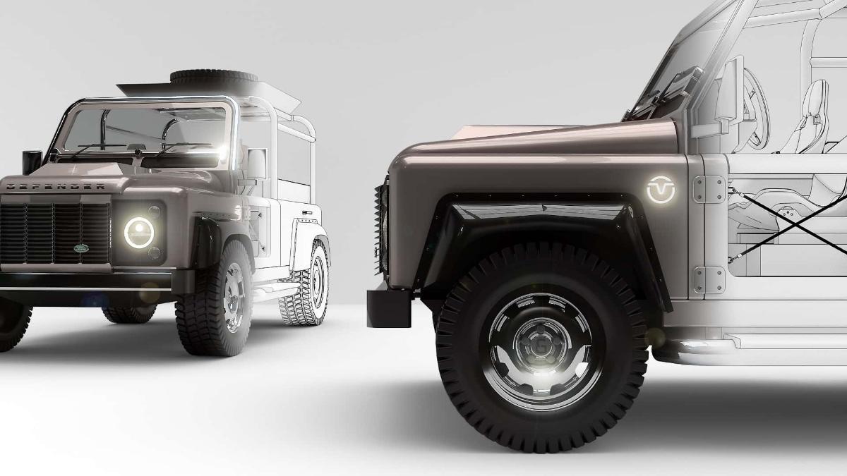 Эта электрическая версия Land Rover Defender поместится внутри суперяхты