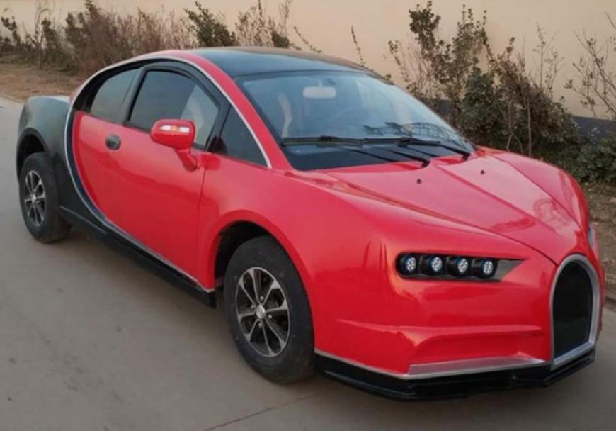 Китайцы показали сконструированную ими «копию» Bugatti Chiron