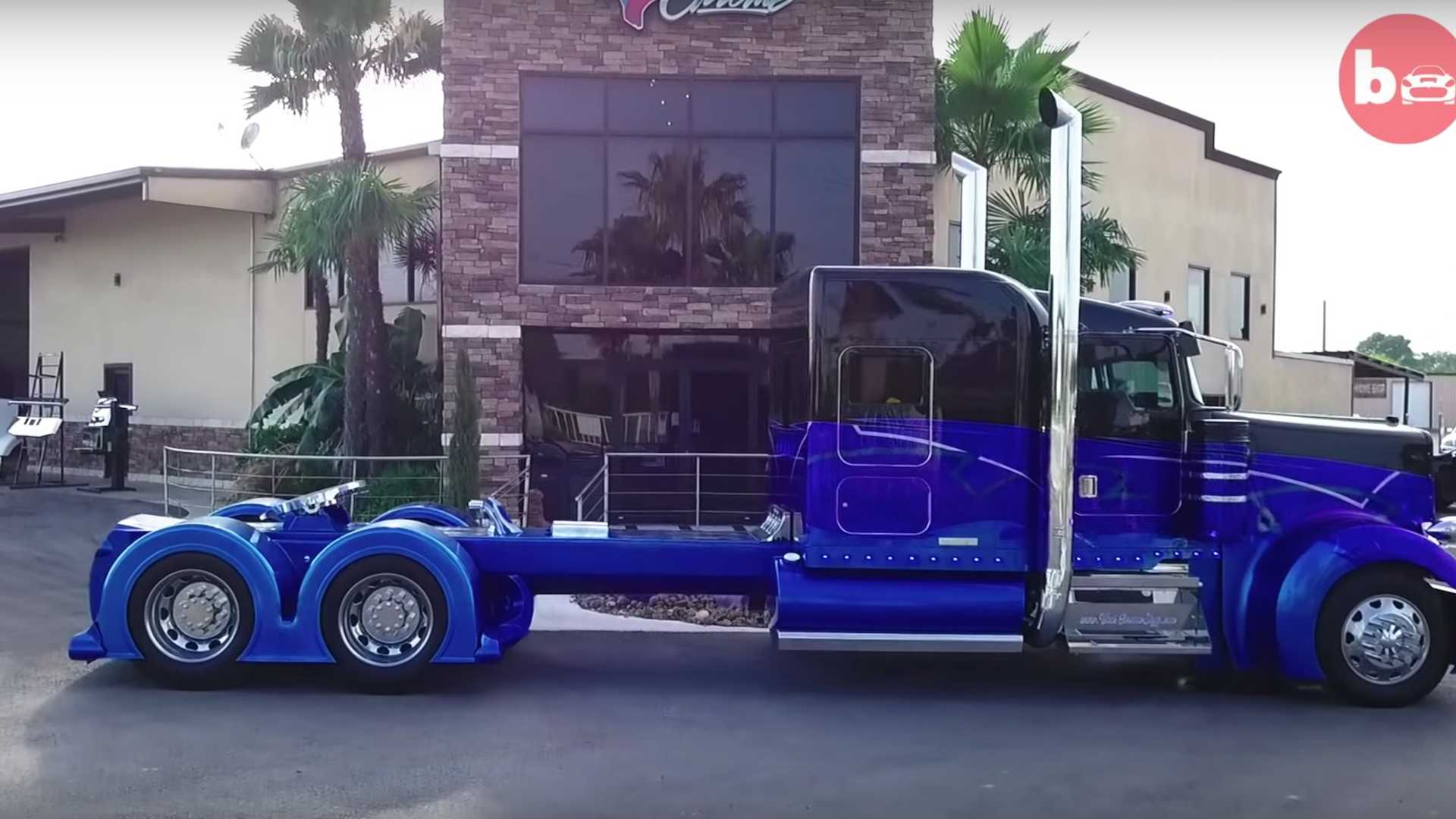 Машина 750 сил. Bolt Custom Truck. Безумный тюнинг магистральных автотягачей.