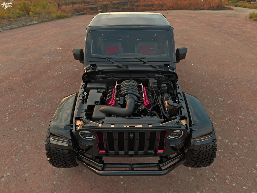 В Сети представили двухдверную версию пикапа Jeep Gladiator 