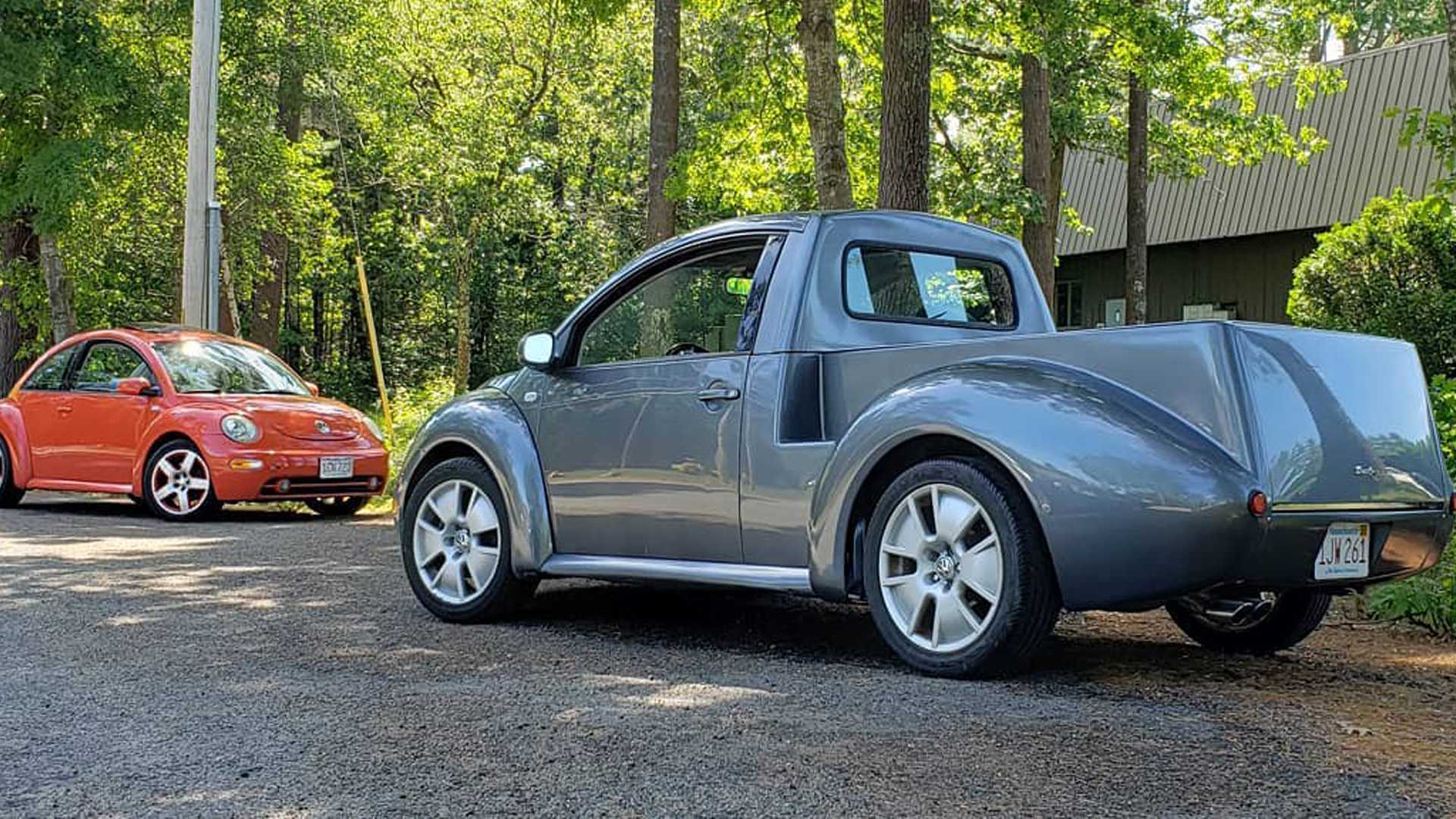 Посмотрите, как за 60 секунд сделать из VW Beetle небольшой пикап