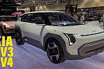 Kia представила на автосалоне в США концепты внедорожника EV3 и седана EV4