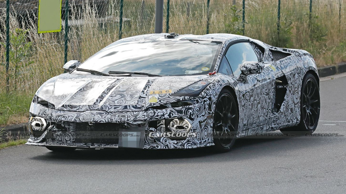 Новый плагин-гибридный преемник Lamborghini Huracan уже выехал на дороги