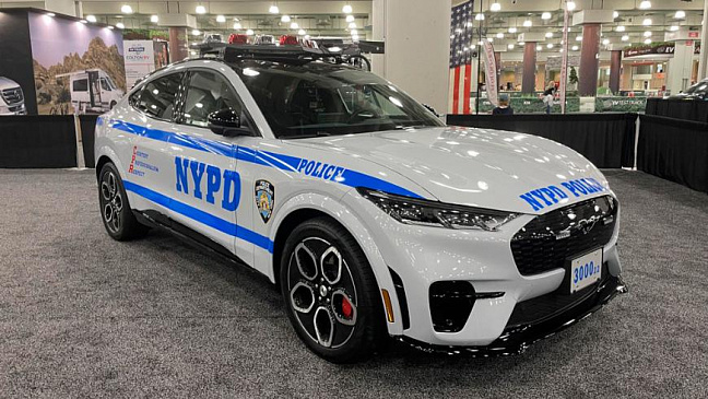 Электрокар Ford Mustang Mach-E поступил на службу в полицию Нью-Йорка
