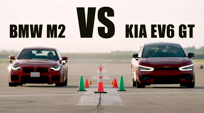 Kia EV6 GT одерживает победу над BMW M2 в неожиданном драг-рейсинге