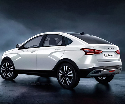 Новый кроссовер LADA Vesta 2026 года впервые показан на фоторендерах в Сети