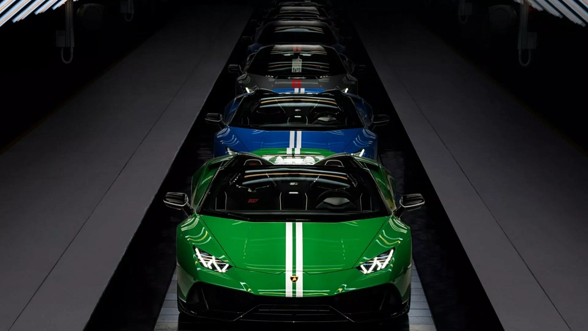 Компания Lamborghini празднует 60-летие выпуска трех Lamborghini Huracan специальной серии