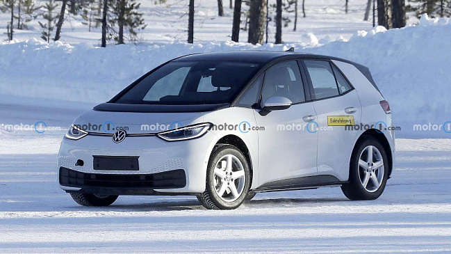 На тестах замечен прототип электрической версии Volkswagen Golf