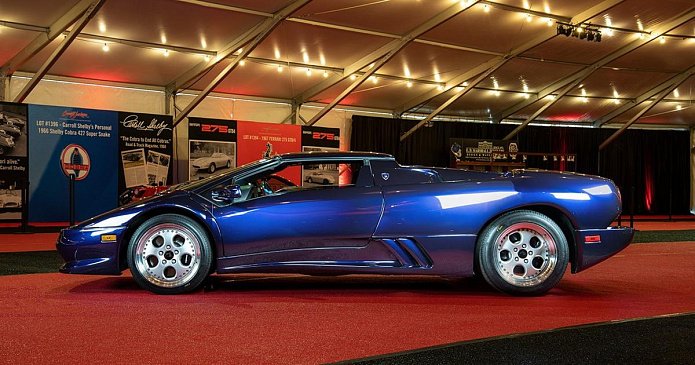 Редчайший родстер Lamborghini Diablo VT 1997 года продается на аукционе 