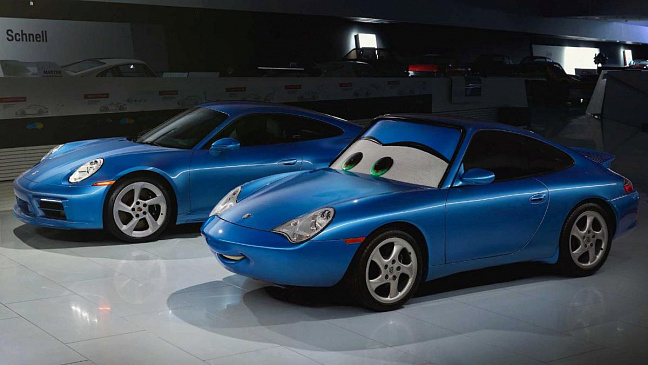 На аукционе продан Porsche 911, созданный по мотивам фильма "Тачки" 