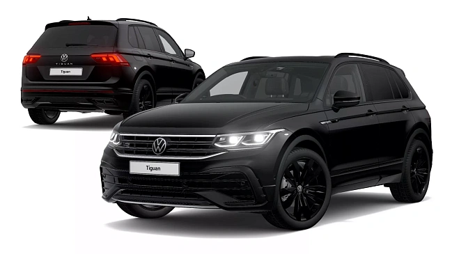 Компания Volkswagen представила зловещую версию кроссовера VW Tiguan Black Edition