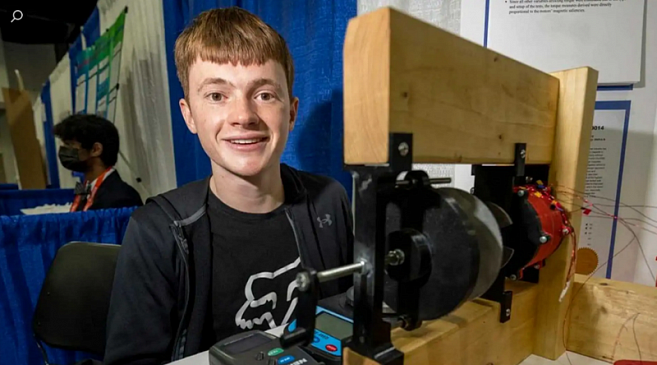 17-летний Роберт Сансон может произвести революцию в электромобилях созданием реактивного двигателя