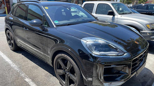 Обновленный кроссовер Porsche Cayenne Turbo GT замечен на шоссе