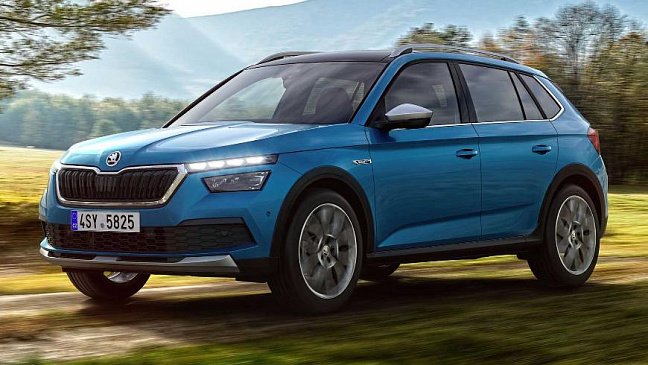 Появились снимки кроссовера Skoda Kamiq во версии Scoutline 