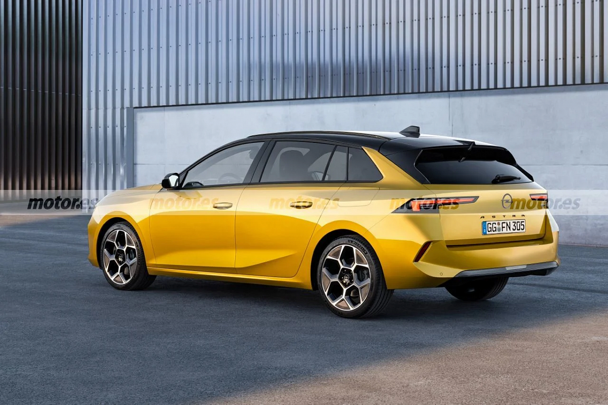 Будущий Opel Astra Sports Tourer 2022 показали на точном рендере
