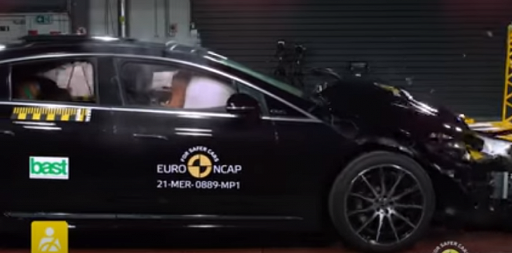 Электроседан Mercedes-Benz EQS получил пять звезд в краш-тесте Euro NCAP