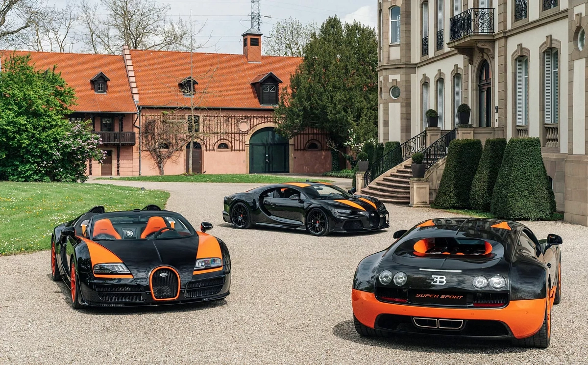 Три мировых рекордсмена Bugatti возвращаются в Мольсхайм для специальной встречи