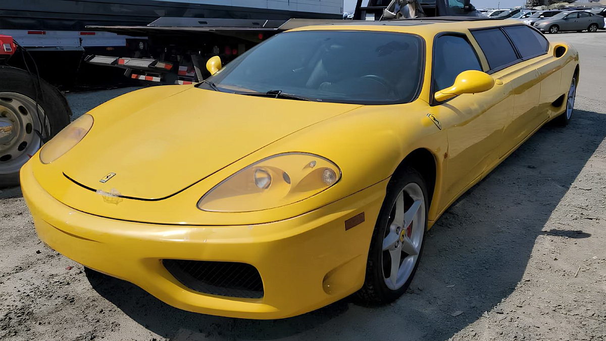 Ferrari-лимузин из Калифорнии: растянутый Ferrari 360 Modena 2018 года за бесценок