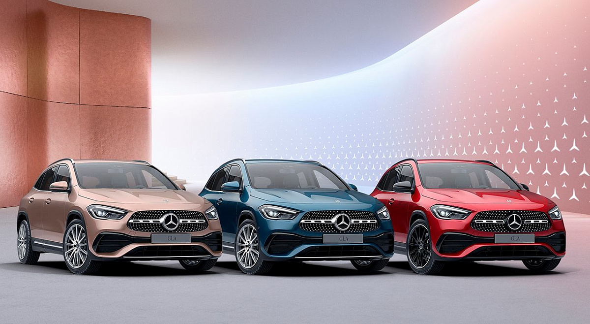 Компания Mercedes выпустила более роскошную и спортивную спецверсию GLA Color Collection