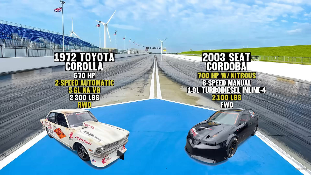 Гонка дизельного Seat и бензиновой Toyota выявила неожиданного победителя