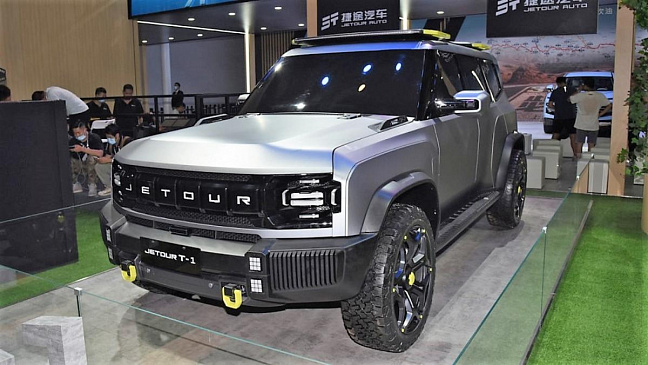 Внедорожник Chery Jetour T-1 в стиле Land Rover Defender показали на авто-шоу в Китае