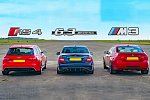 Audi RS4, BMW M3 и Mercedes-Benz C63 AMG вывели на дрэг