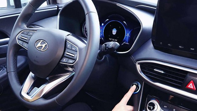 Кроссовер Hyundai Santa Fe 2019 получит сканер отпечатков пальца
