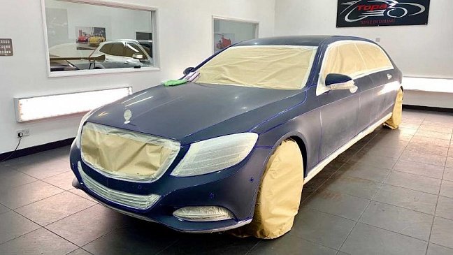 Вот как красится кузов Mercedes-Maybach S-Class 