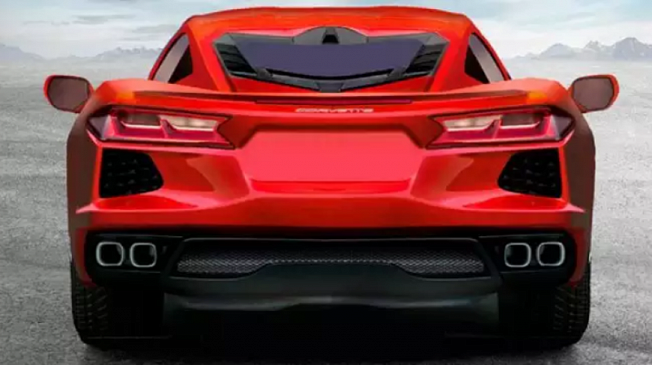 Рендер нового среднемоторного Chevrolet Corvette C8 появился в Сети